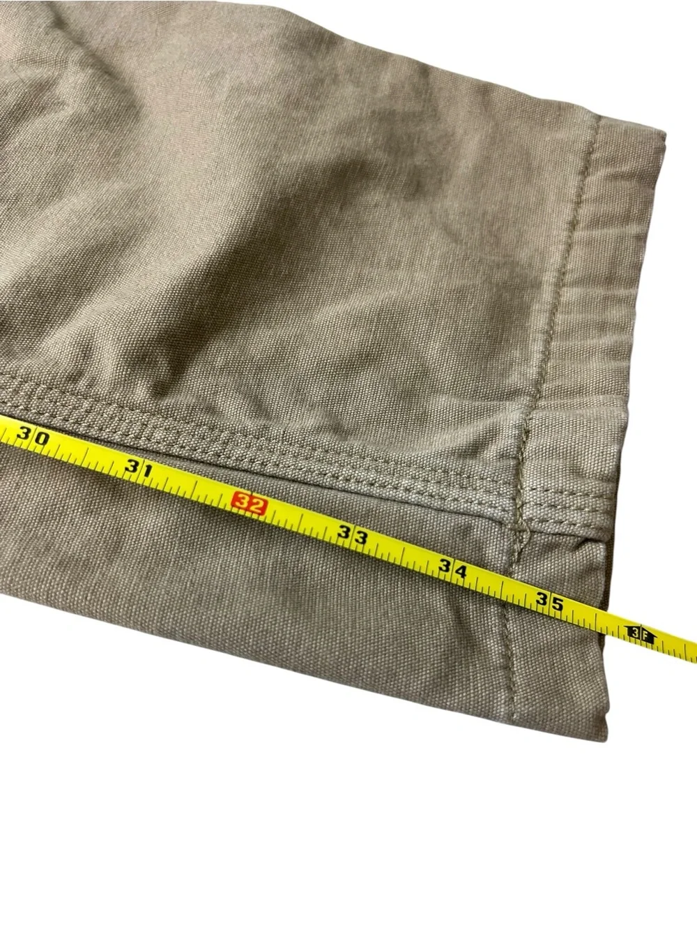Carhartt Canvas 36X36 Lined Tan Mens Work/Outdoor Gorpcore Pants